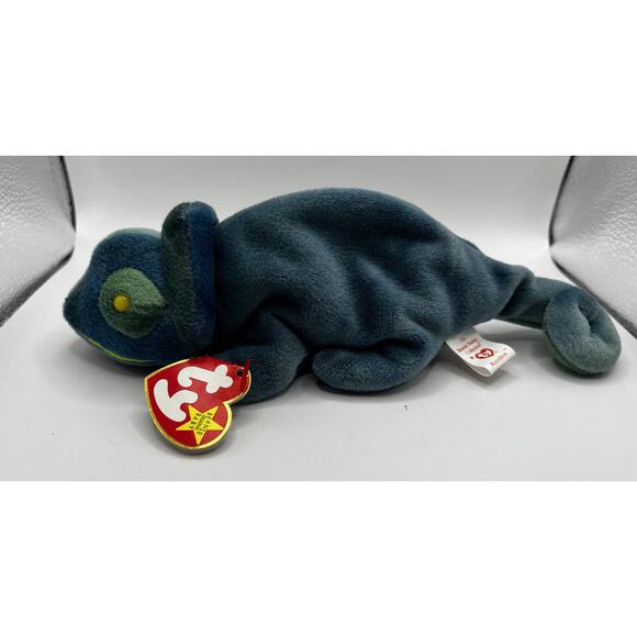 TY Beanie Baby Babies Stuffed Animal Plush Chameleon Rainbow 1997 - Picture 2 of 13